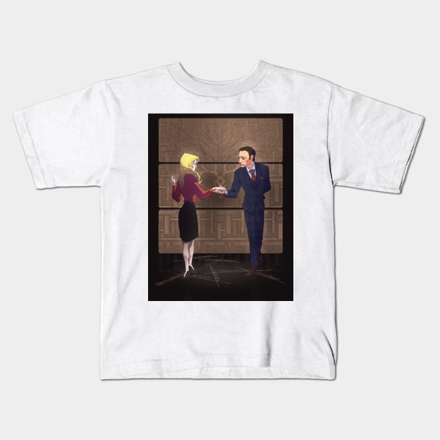 Hannibal Bedelia dance Kids T-Shirt by tumblebuggie